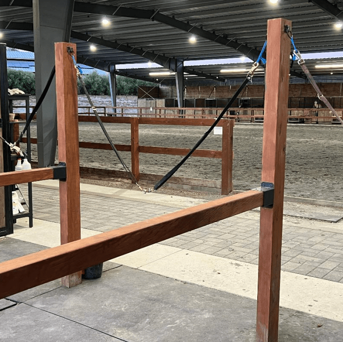 crosstie and equestrian arena