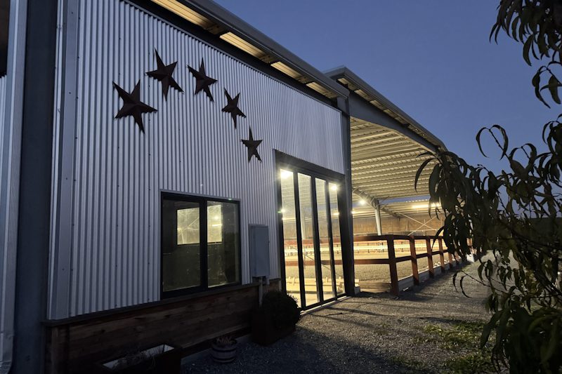 covered riding arena for hunter jumper and dressage horses