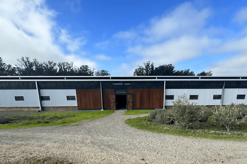 covered riding arena